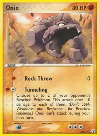 Onix Pokémon card #42