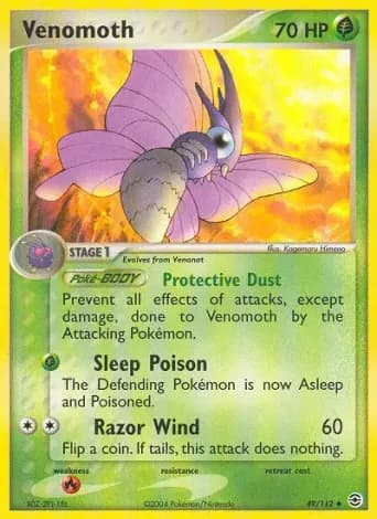 Venomoth Pokémon card #49