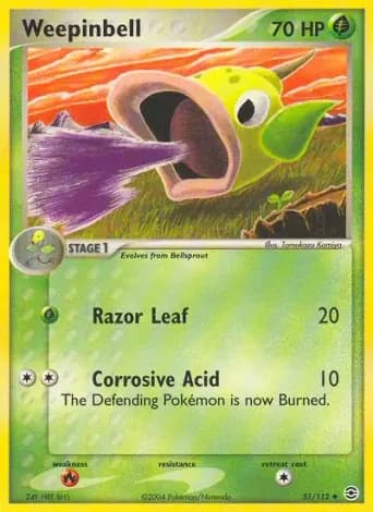 Weepinbell Pokémon card #51