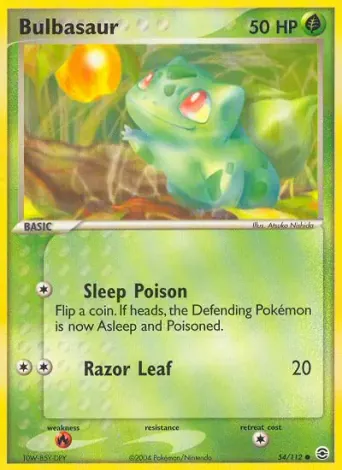 Bulbasaur Pokémon card #54