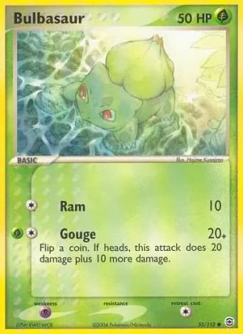 Bulbasaur Pokémon card #55