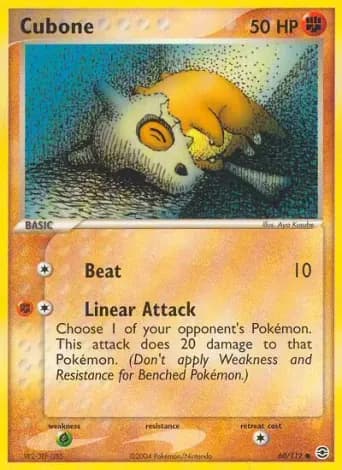 Cubone Pokémon card #60