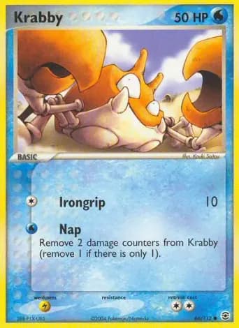 Krabby Pokémon card #66
