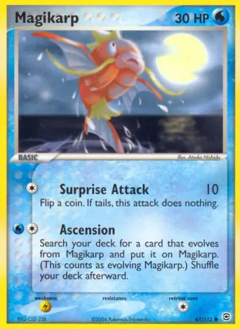 Magikarp Pokémon card #67