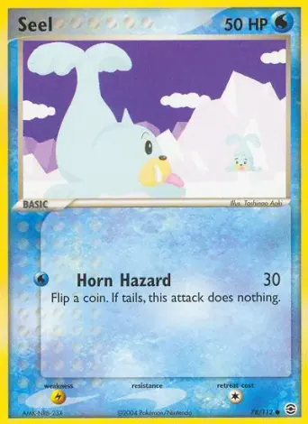 Seel Pokémon card #78