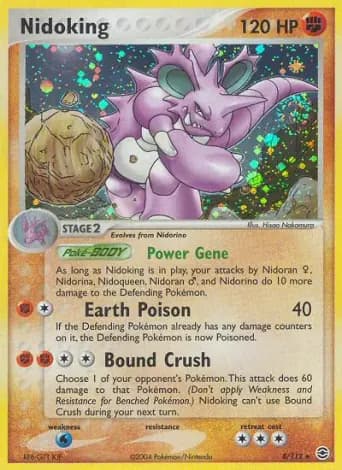 Nidoking Pokémon card #8