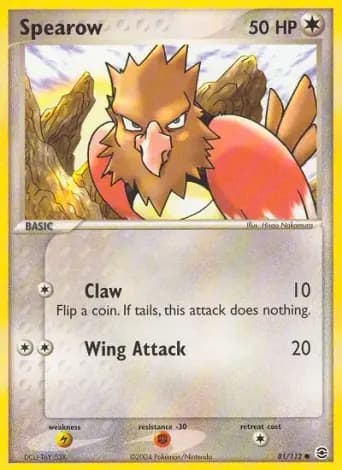 Spearow Pokémon card #81