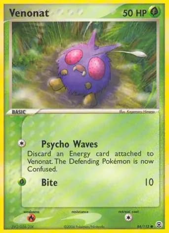 Venonat Pokémon card #84