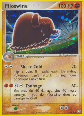 Piloswine Pokémon card #13