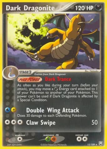 Dark Dragonite Pokémon card #15
