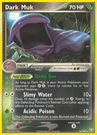 Dark Muk Pokémon card #16