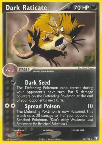 Dark Raticate Pokémon card #17