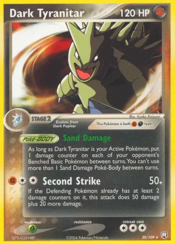 Dark Tyranitar Pokémon card #20