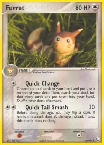 Furret Pokémon card #22