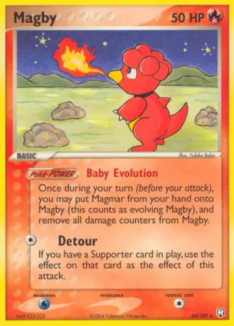 Magby Pokémon card #24