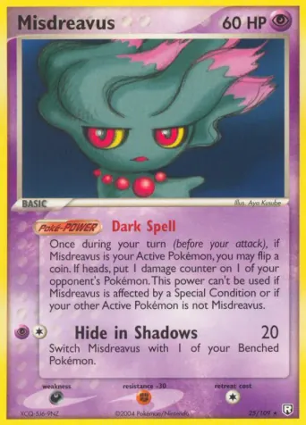 Misdreavus Pokémon card #25
