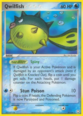 Qwilfish Pokémon card #27