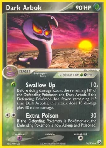 Dark Arbok Pokémon card #29