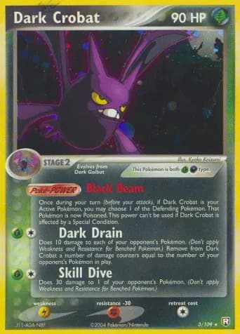 Dark Crobat Pokémon card #3