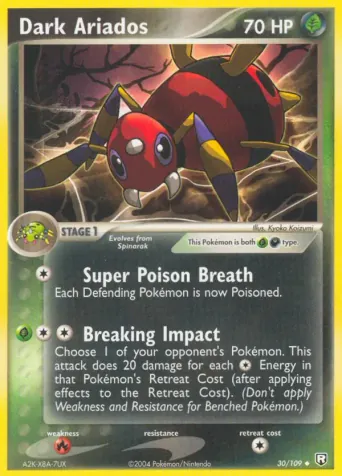 Dark Ariados Pokémon card #30
