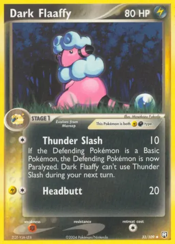 Dark Flaaffy Pokémon card #33
