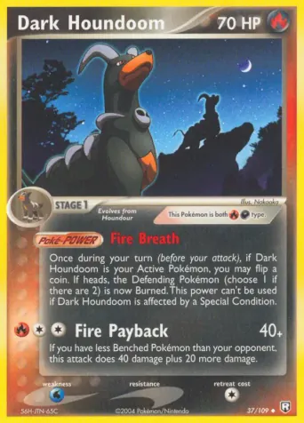 Dark Houndoom Pokémon card #37