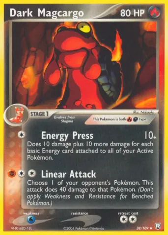 Dark Magcargo Pokémon card #38
