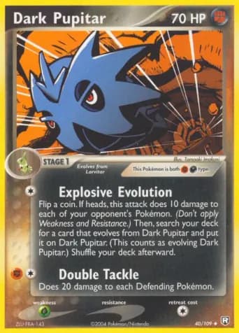Dark Pupitar Pokémon card #40