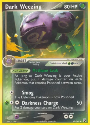 Dark Weezing Pokémon card #42