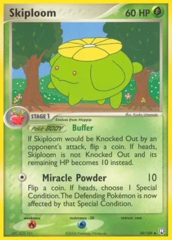 Skiploom Pokémon card #49