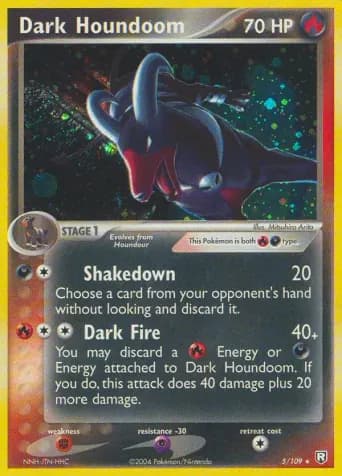 Dark Houndoom Pokémon card #5