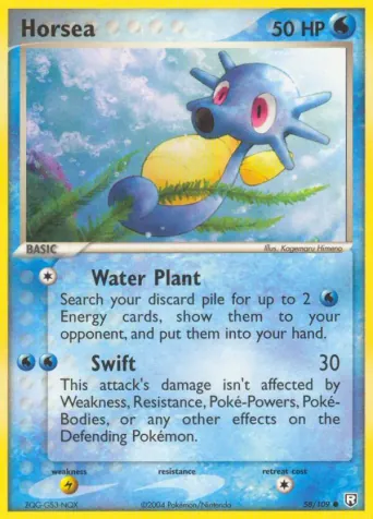 Horsea Pokémon card #58