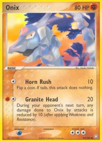 Onix Pokémon card #69