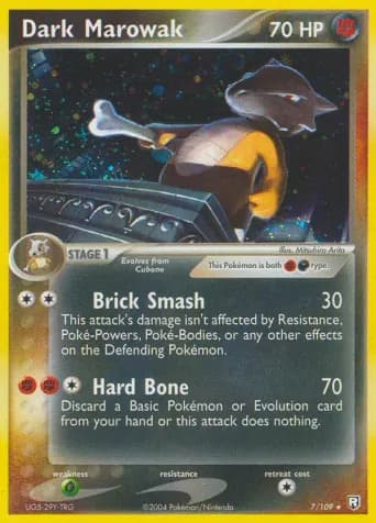 Dark Marowak Pokémon card #7