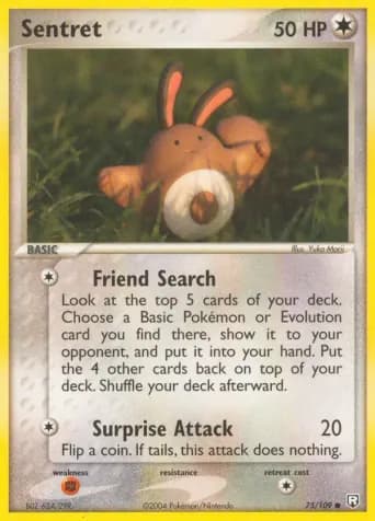 Sentret Pokémon card #75