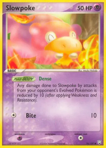 Slowpoke Pokémon card #76