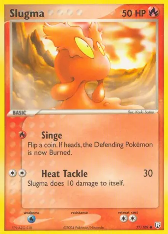 Slugma Pokémon card #77
