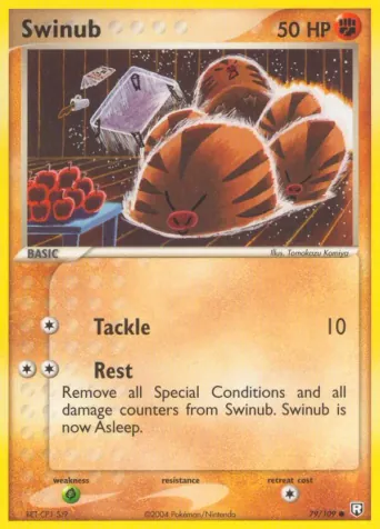 Swinub Pokémon card #79