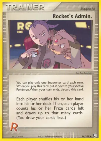 Rocket's Admin. Pokémon card #86