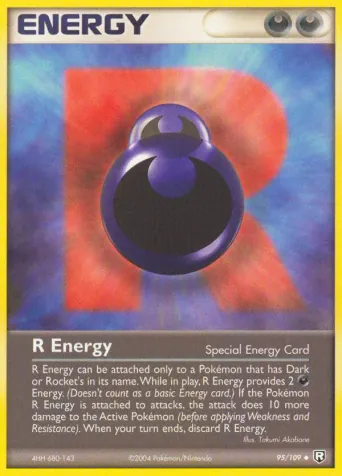 R Energy Pokémon card #95