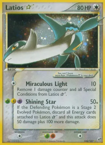 Latios Star Pokémon card #106