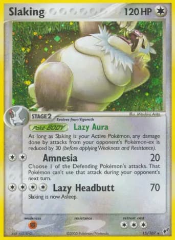 Slaking Pokémon card #15