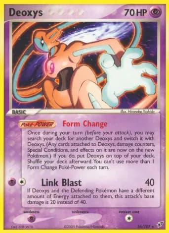 Deoxys Pokémon card #16