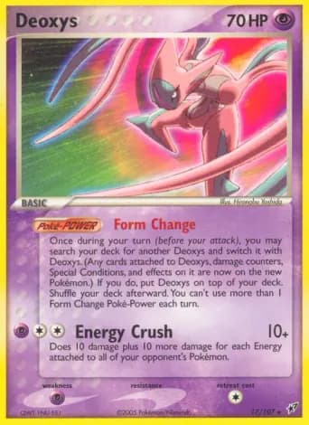 Deoxys Pokémon card #17