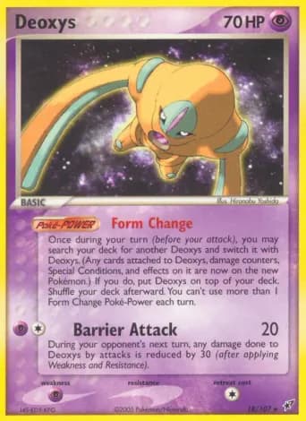 Deoxys Pokémon card #18