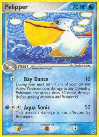 Pelipper Pokémon card #21