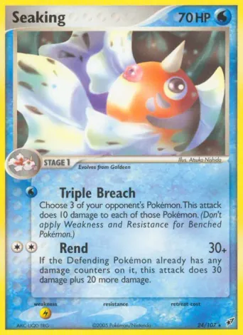 Seaking Pokémon card #24