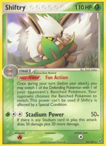 Shiftry Pokémon card #25