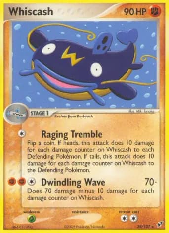 Whiscash Pokémon card #28