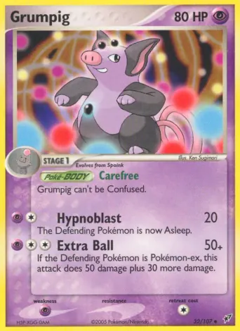 Grumpig Pokémon card #32